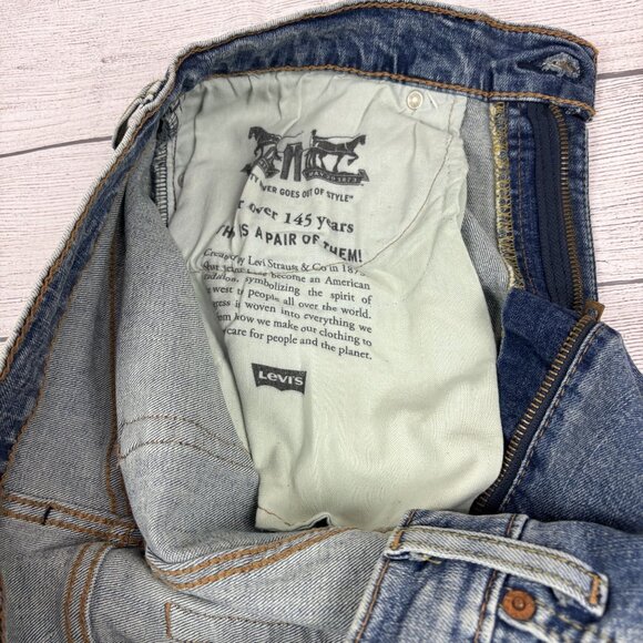 Levis Mens 511 Slim Fit Denim Jeans W32 L34 Medium Wash Cotton - Picture 12 of 16